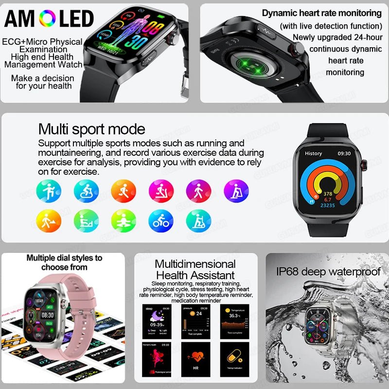 Smartwatch with Fitness Tracking | Bluetooth Call | AMOLED Screen - Real Group UAE