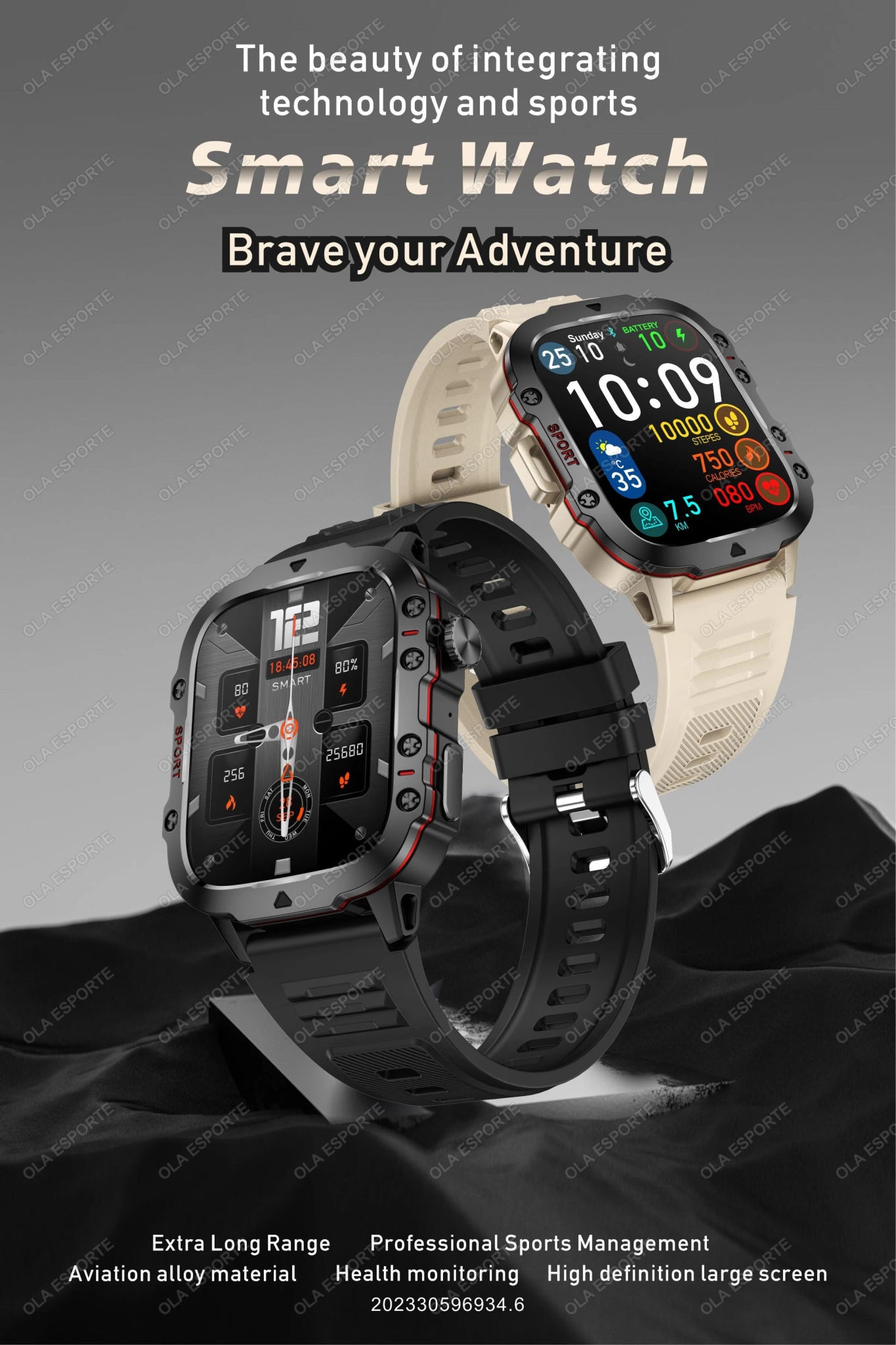 Smartwatch with GPS, Bluetooth Call & Health Tracking Display - Realgroupuae