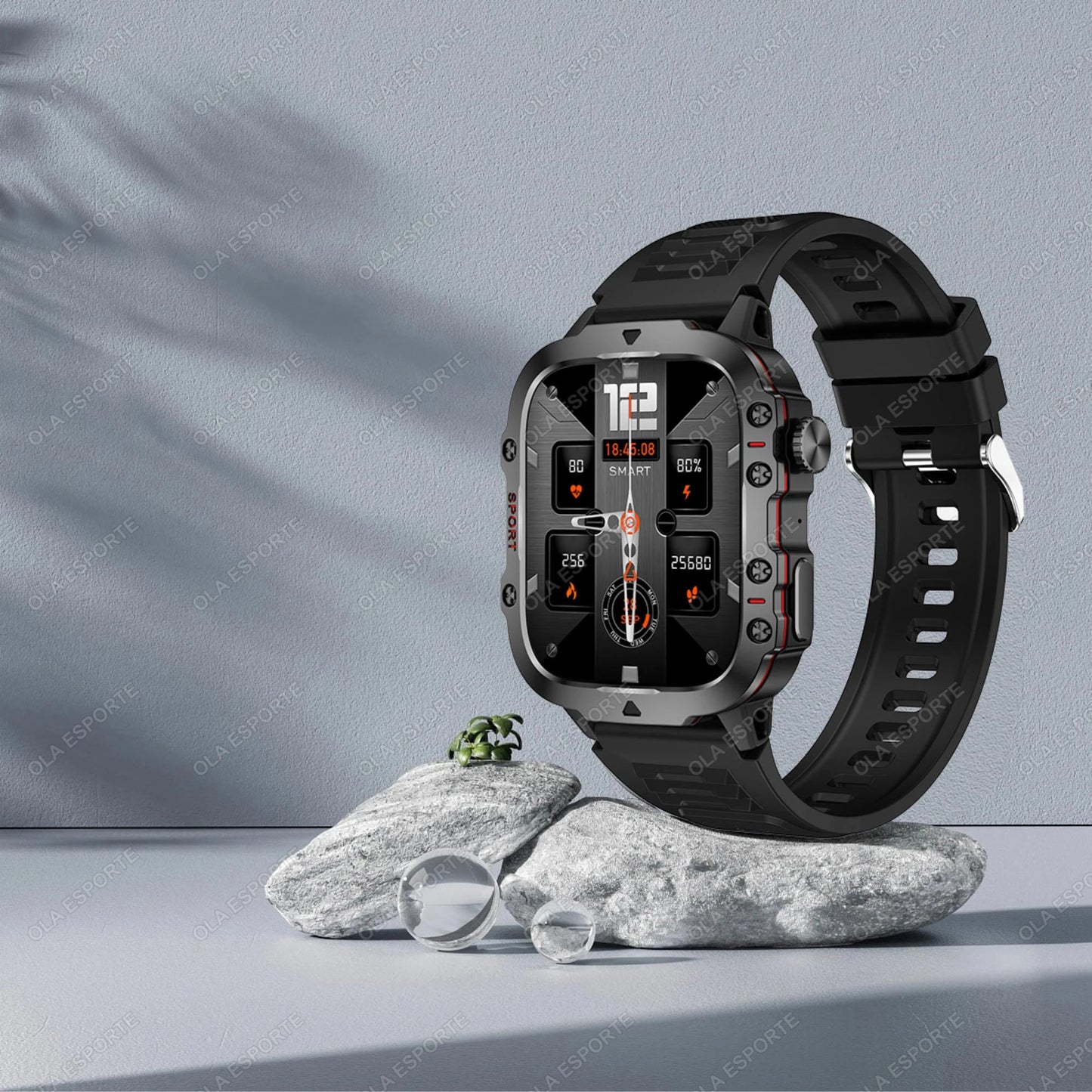 Smartwatch with GPS, Bluetooth Call & Health Tracking Display - Realgroupuae