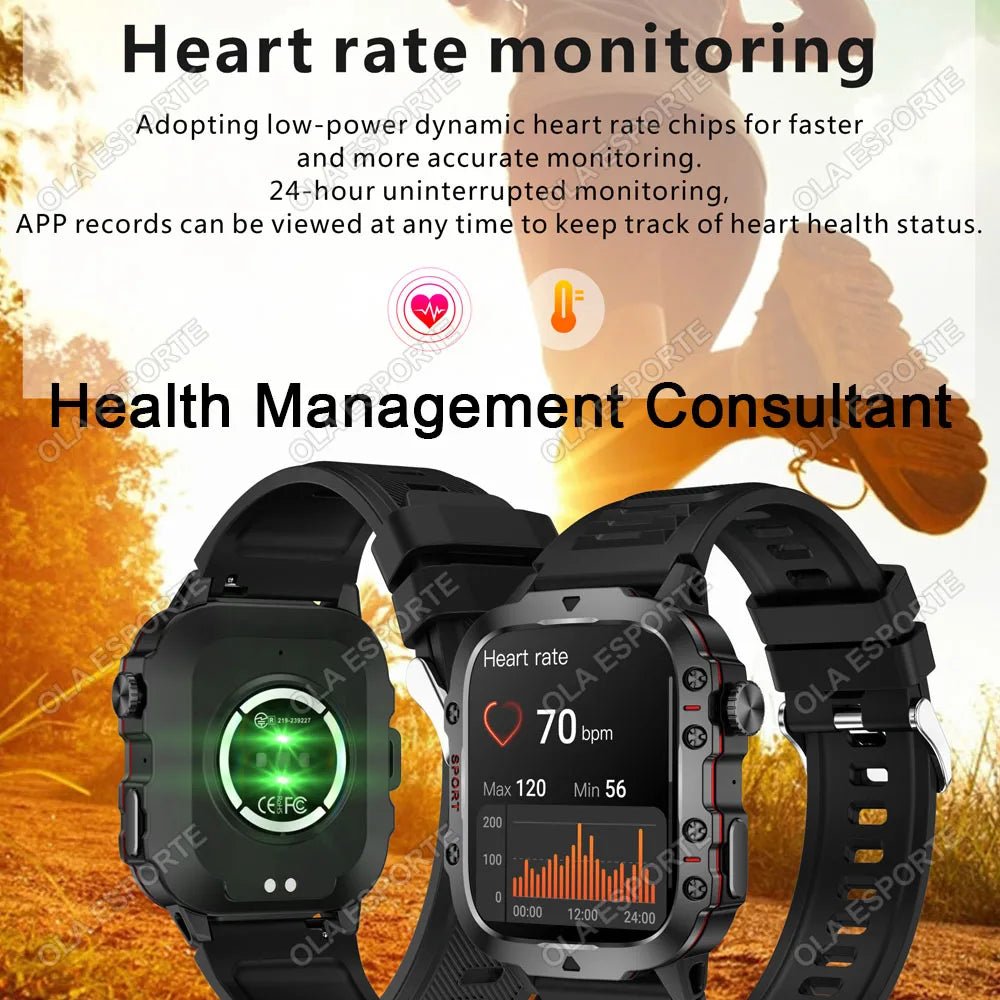Smartwatch with GPS, Bluetooth Call & Health Tracking Display - Realgroupuae