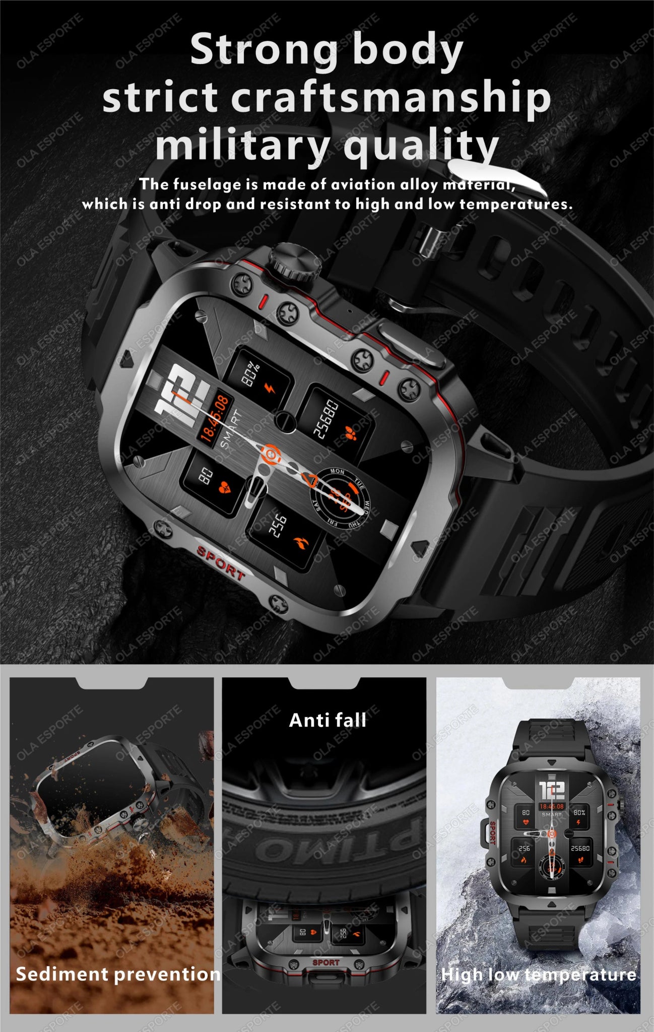 Smartwatch with GPS, Bluetooth Call & Health Tracking Display - Realgroupuae