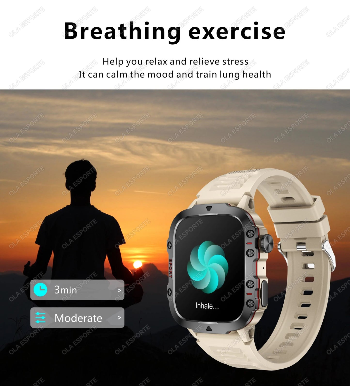 Smartwatch with GPS, Bluetooth Call & Health Tracking Display - Realgroupuae