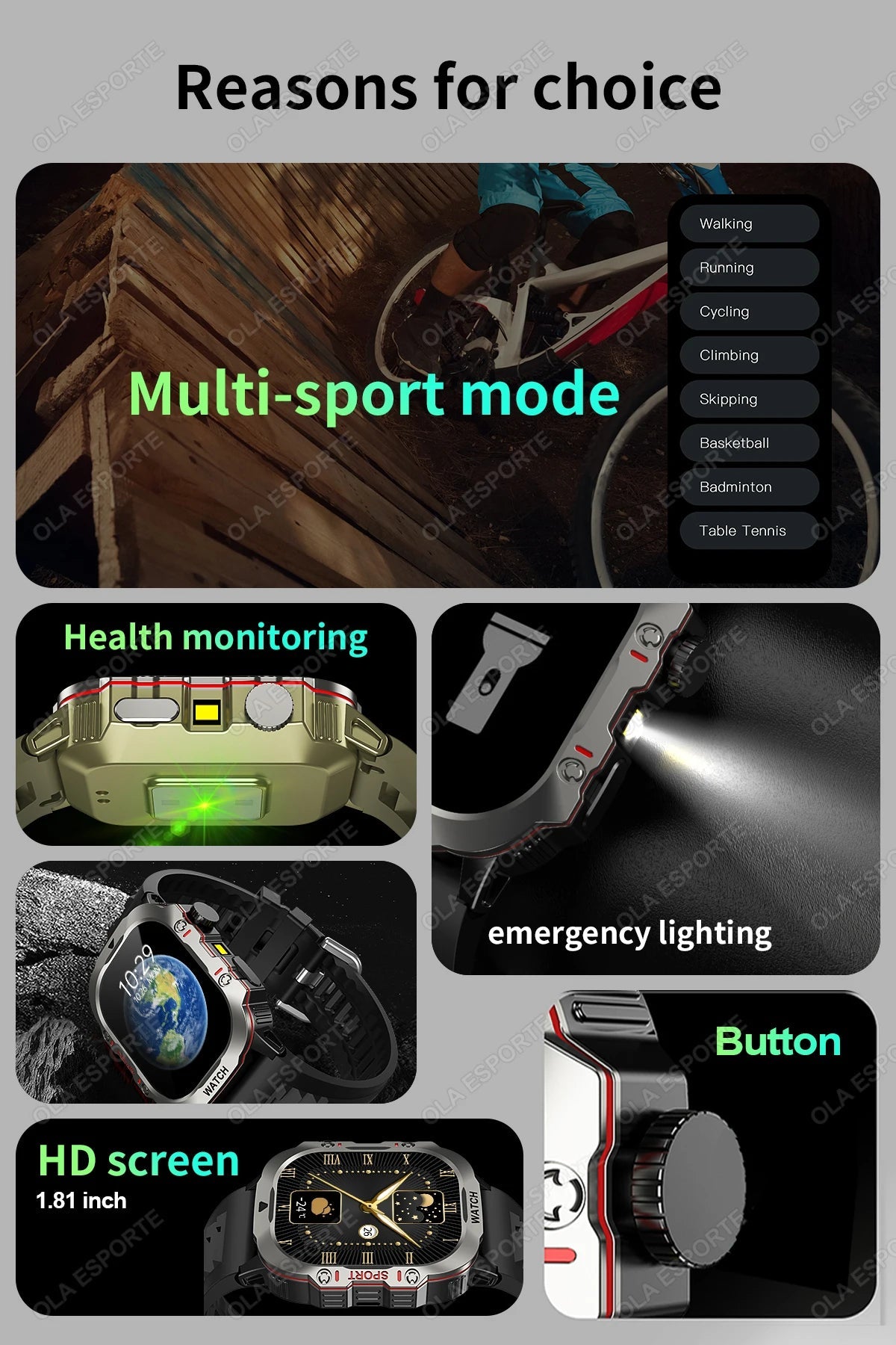 Smartwatch with GPS, Bluetooth Call & Health Tracking Display - Realgroupuae