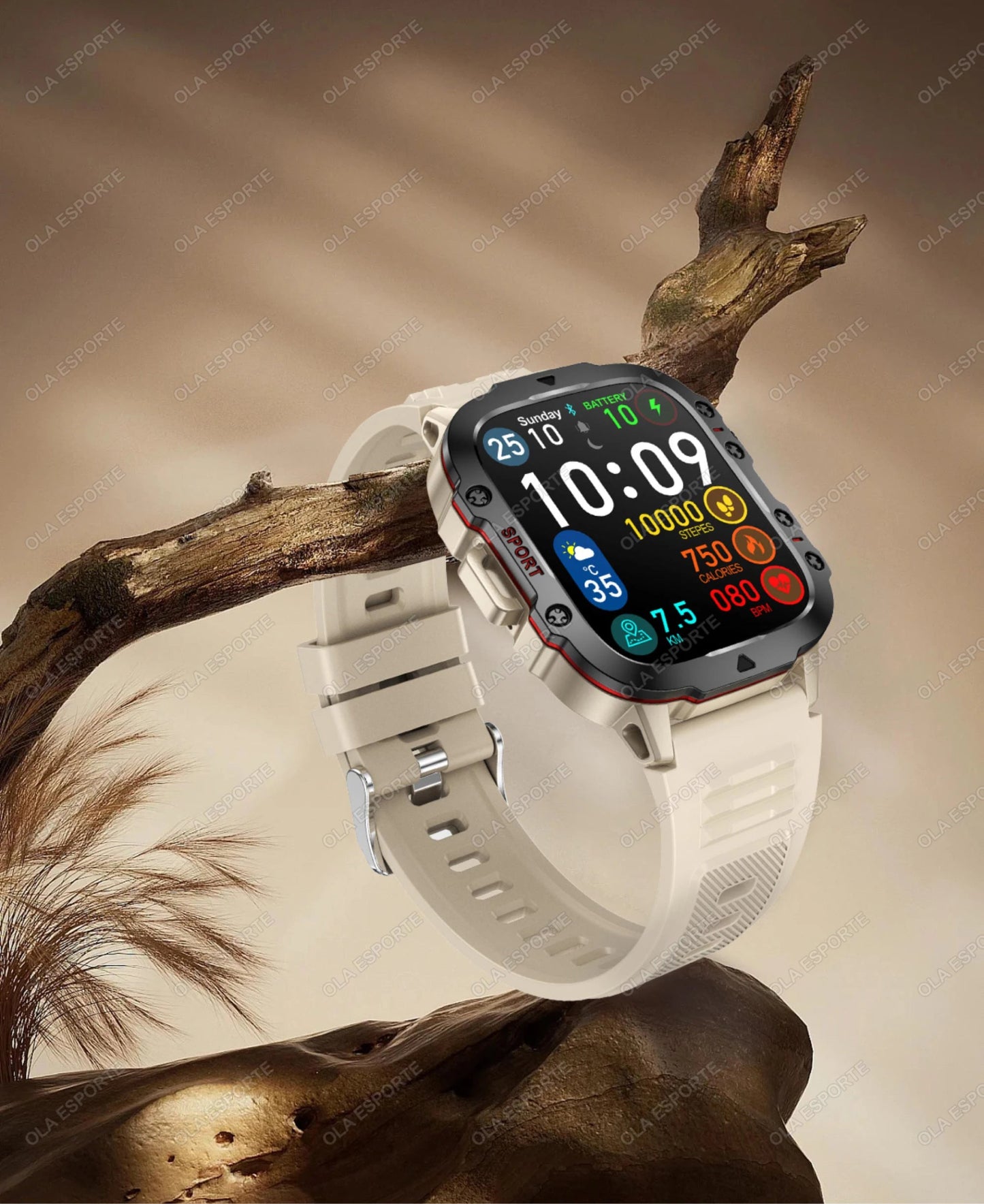 Smartwatch with GPS, Bluetooth Call & Health Tracking Display - Realgroupuae