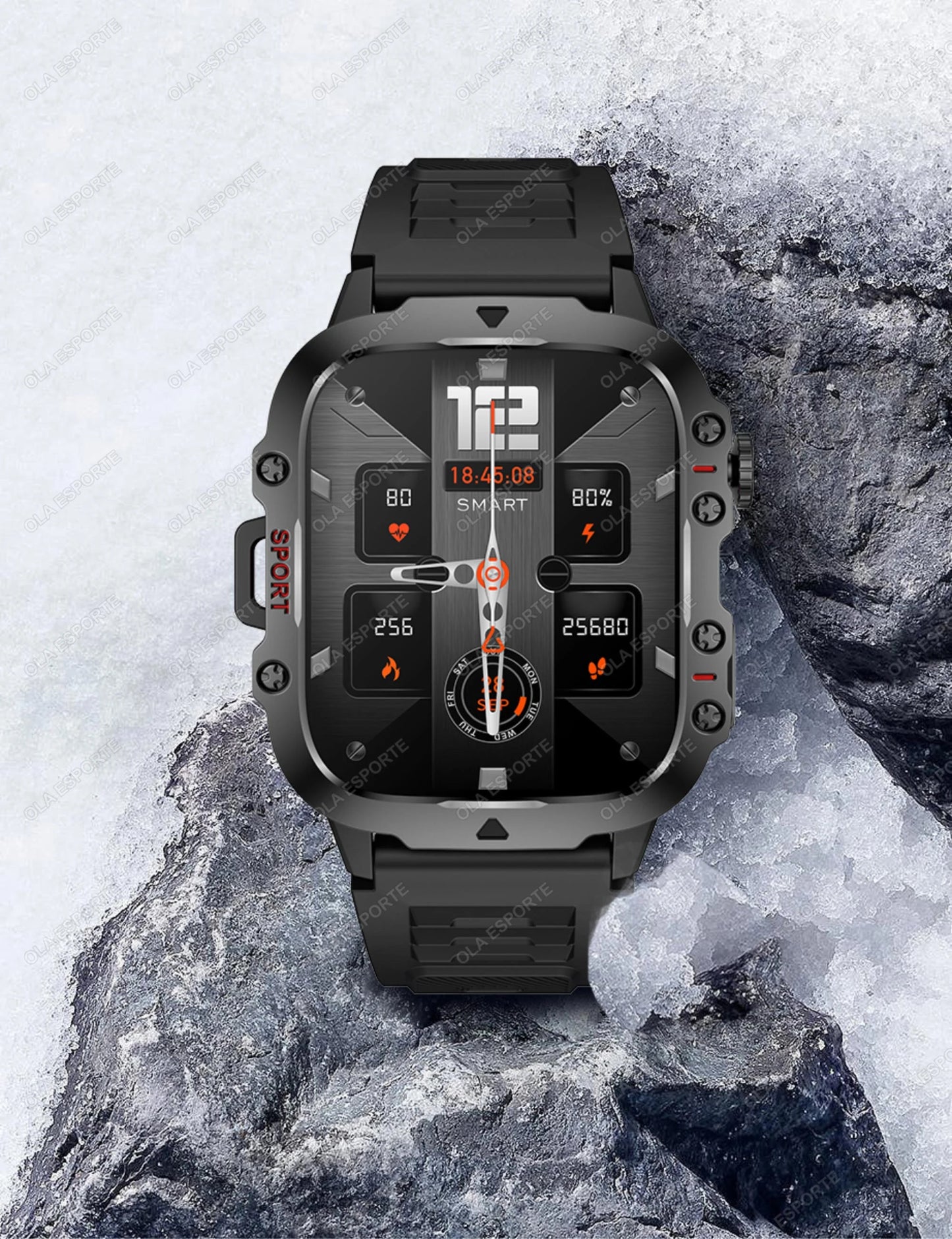 Smartwatch with GPS, Bluetooth Call & Health Tracking Display - Realgroupuae