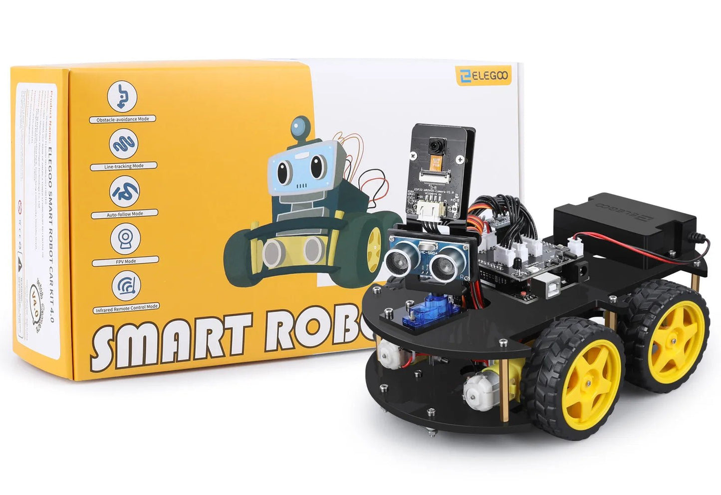 UNO R3 Smart Robot Car Kit V4 Educational Arduino DIY Robotic Toy Gift - Realgroupuae