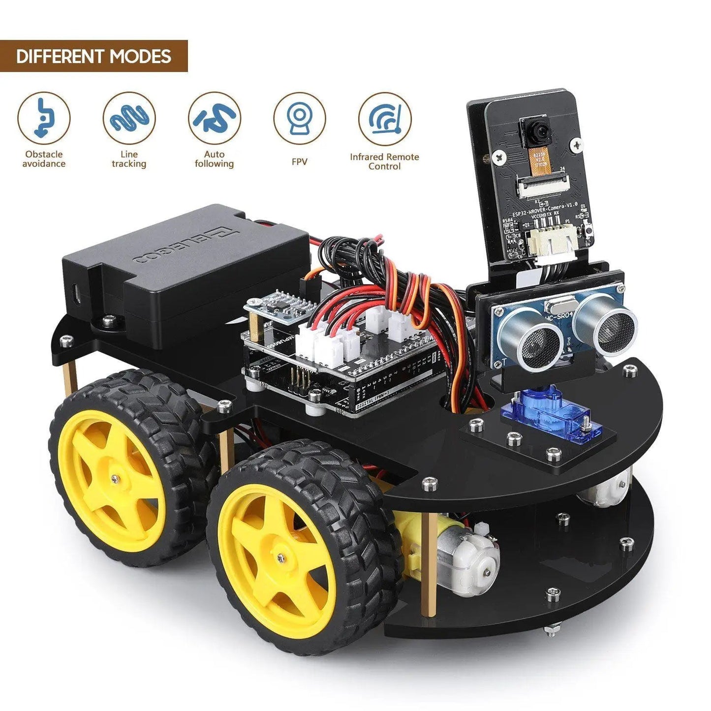 UNO R3 Smart Robot Car Kit V4 Educational Arduino DIY Robotic Toy Gift - Realgroupuae