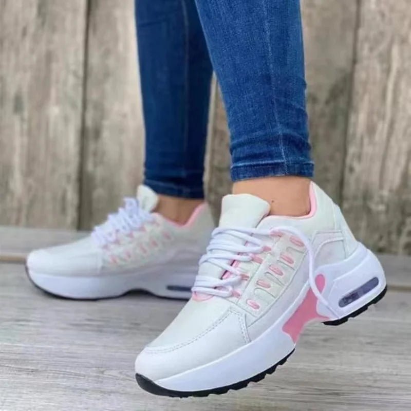 Women's Chunky Platform Sneakers | Breathable Mesh Walking Shoes - Real Group UAE