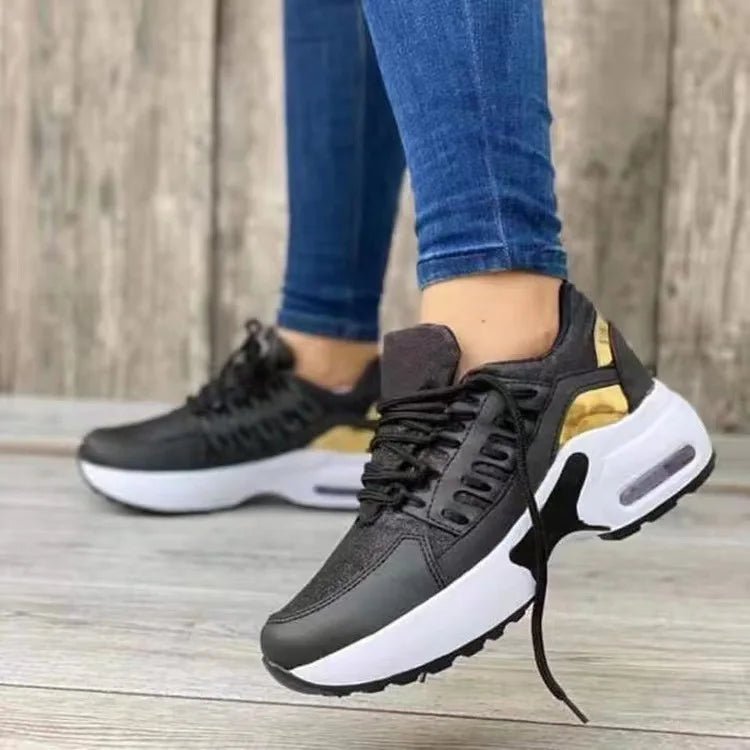 Women's Chunky Platform Sneakers | Breathable Mesh Walking Shoes - Real Group UAE