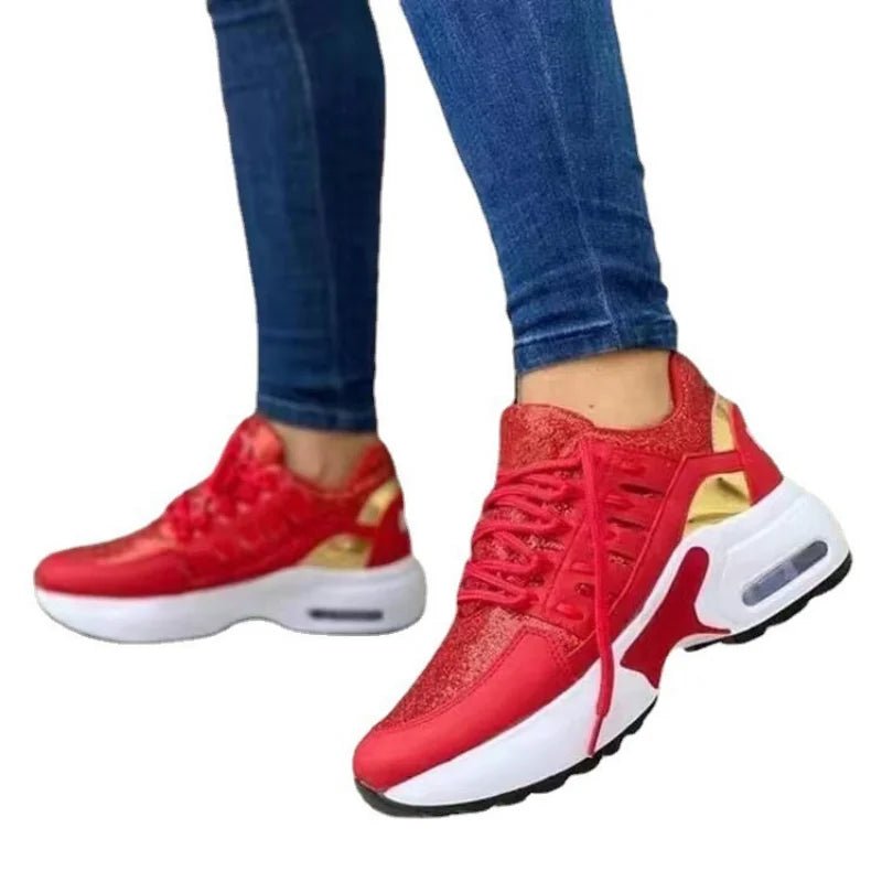 Women's Chunky Platform Sneakers | Breathable Mesh Walking Shoes - Real Group UAE