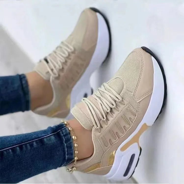 Women's Chunky Platform Sneakers | Breathable Mesh Walking Shoes - Real Group UAE