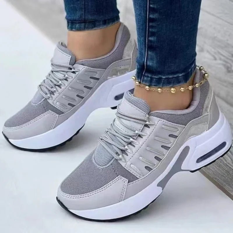 Women's Chunky Platform Sneakers | Breathable Mesh Walking Shoes - Real Group UAE