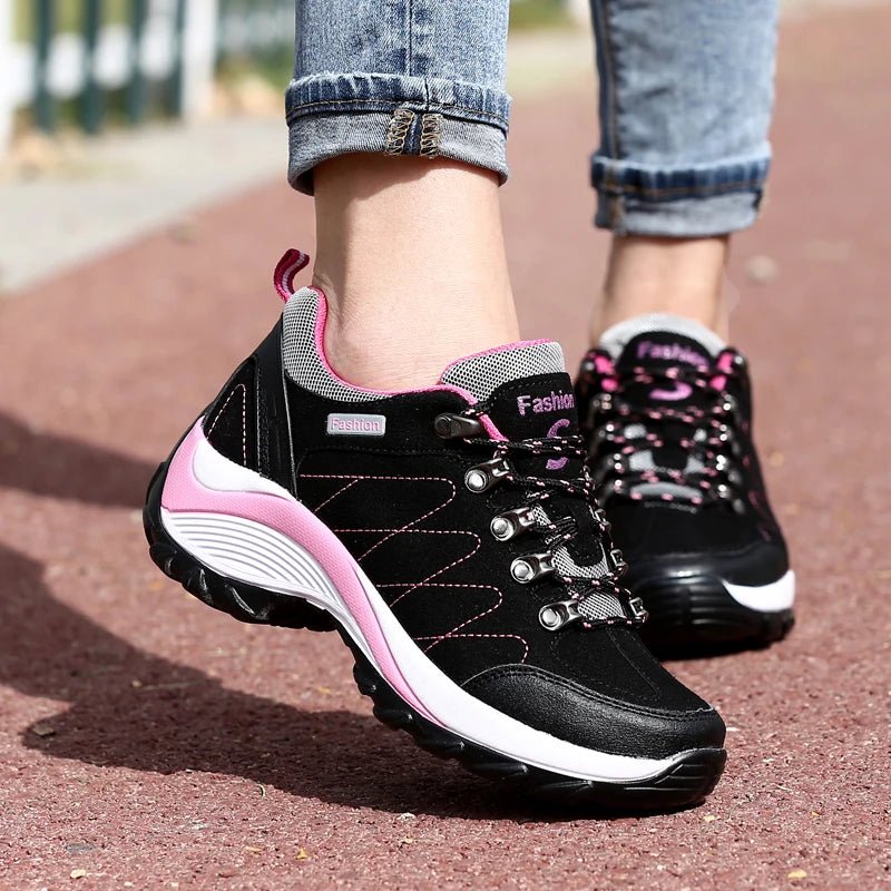 Women’s Platform Walking Shoes | Anti - Slip Outdoor Sneakers - Real Group UAE