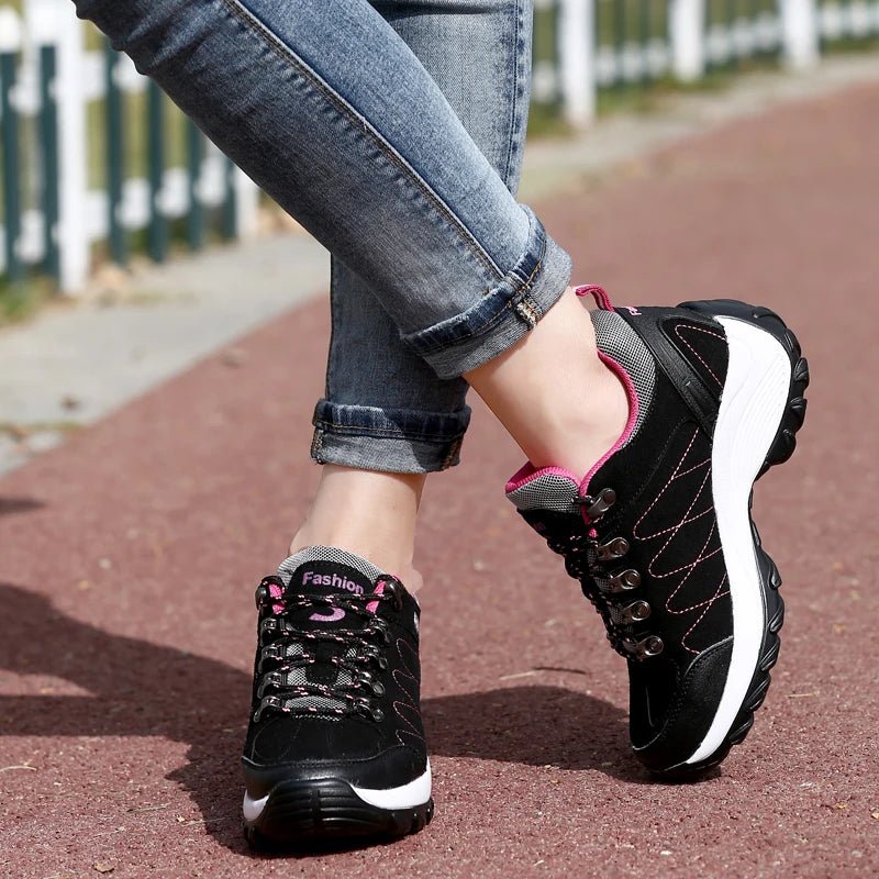 Women’s Platform Walking Shoes | Anti - Slip Outdoor Sneakers - Real Group UAE