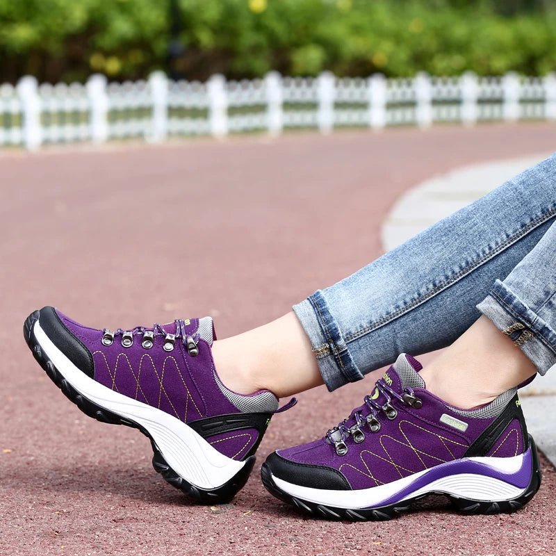 Women’s Platform Walking Shoes | Anti - Slip Outdoor Sneakers - Real Group UAE
