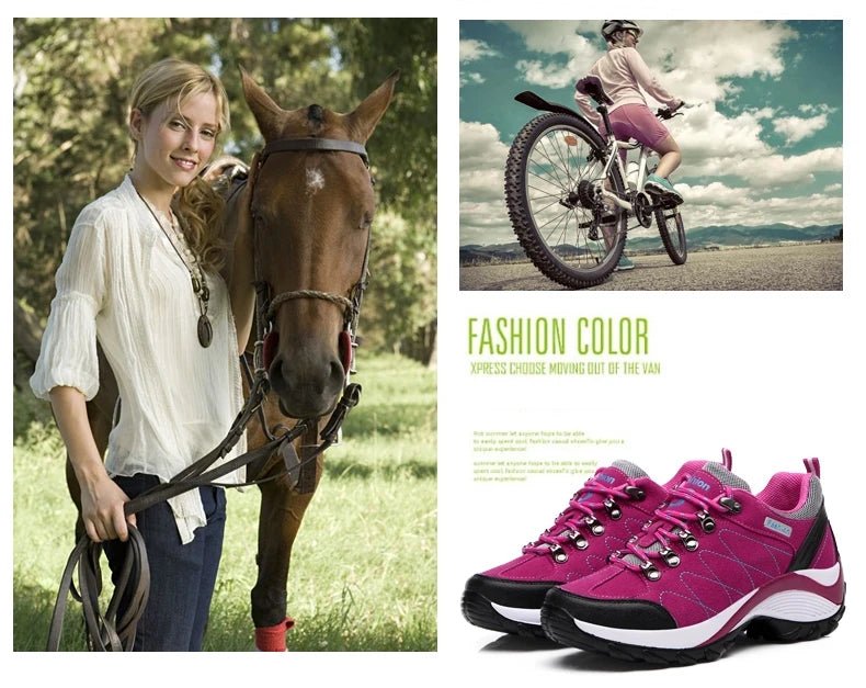 Women’s Platform Walking Shoes | Anti - Slip Outdoor Sneakers - Real Group UAE