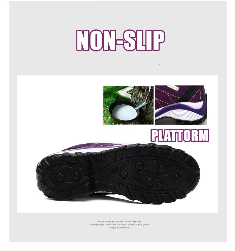 Women’s Platform Walking Shoes | Anti - Slip Outdoor Sneakers - Real Group UAE