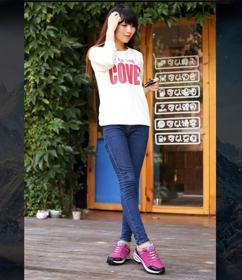 Women’s Platform Walking Shoes | Anti - Slip Outdoor Sneakers - Real Group UAE