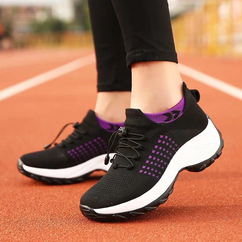 Women’s Walking Trainers | Breathable Sock Sneakers | Non - Slip Loafers - Real Group UAE