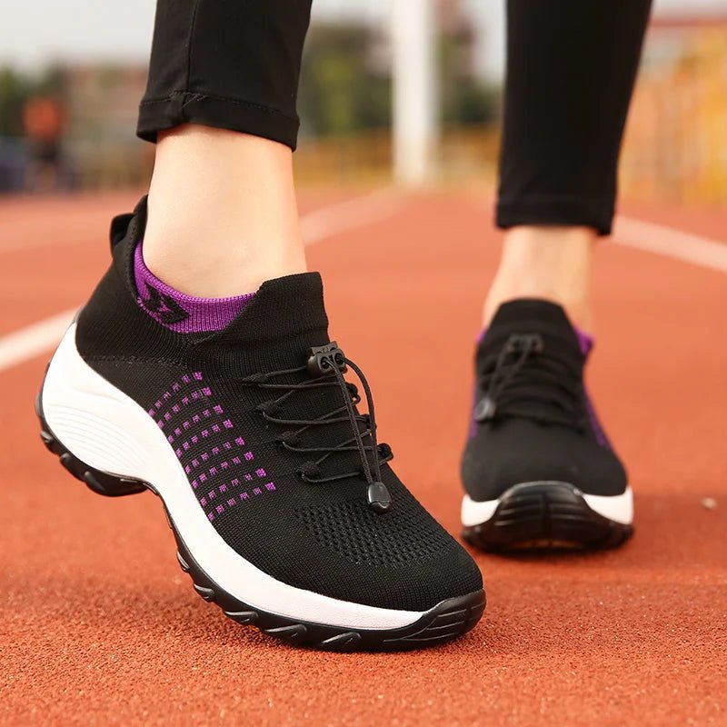 Women’s Walking Trainers | Breathable Sock Sneakers | Non - Slip Loafers - Real Group UAE