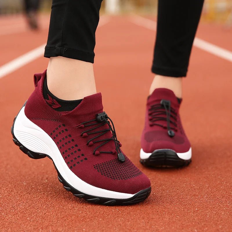 Women’s Walking Trainers | Breathable Sock Sneakers | Non - Slip Loafers - Real Group UAE