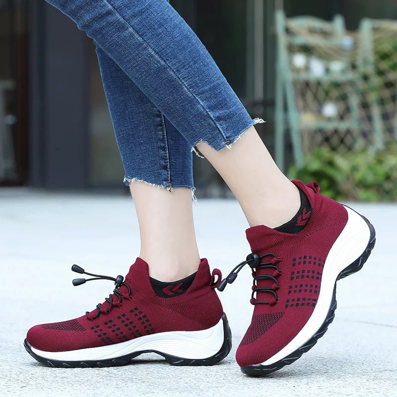 Women’s Walking Trainers | Breathable Sock Sneakers | Non - Slip Loafers - Real Group UAE