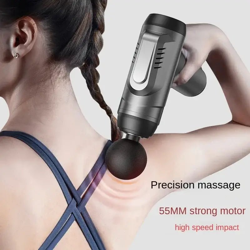 99 Level Muscle Message Gun Fascia Body Massager LED Screen Rechargeable Fascia Gun With 8 Massage Head for Fitness Muscle Mass - Real Group