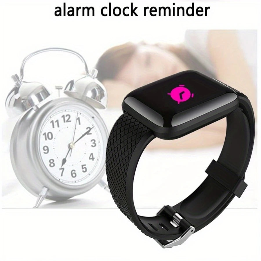 Sport Smartwatch with Music Control, Fitness Tracker & Alarm Clock