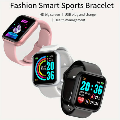 Smart Watch with Music Control, Fitness Tracker & Alarm for Men/Women