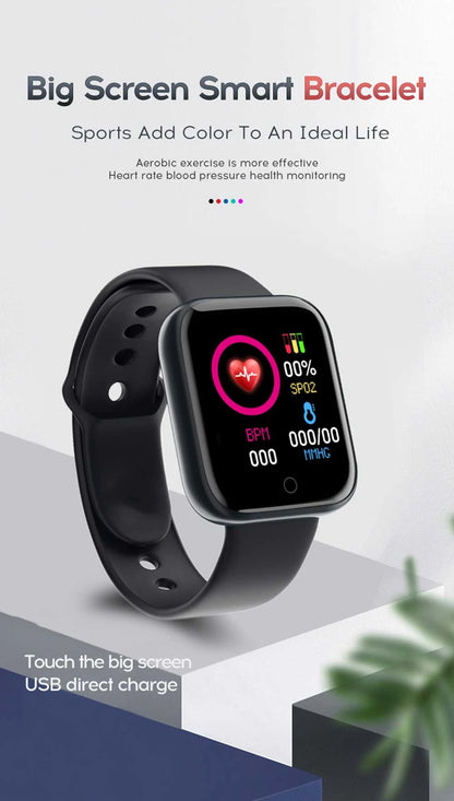 Smart Watch with Music Control, Fitness Tracker & Alarm for Men/Women