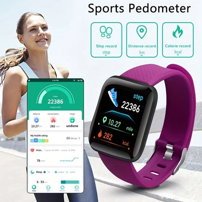 Smart Watch with Music Control, Fitness Tracker & Alarm for Men/Women