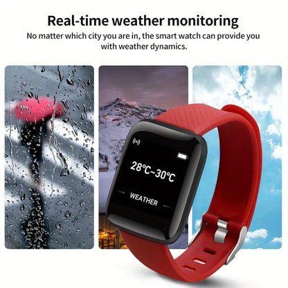 Sport Smartwatch with Music Control, Fitness Tracker & Alarm Clock