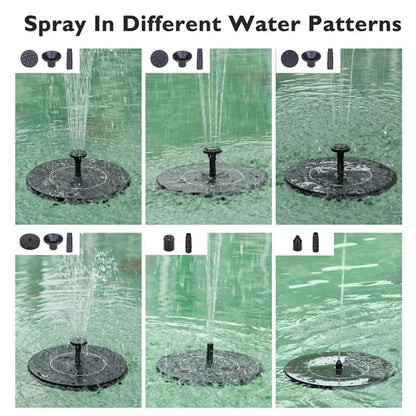 Colorful Solar Fountain Pump for Bird Baths & Outdoor Gardens | Energy - Saving Watering Kit - Real Group