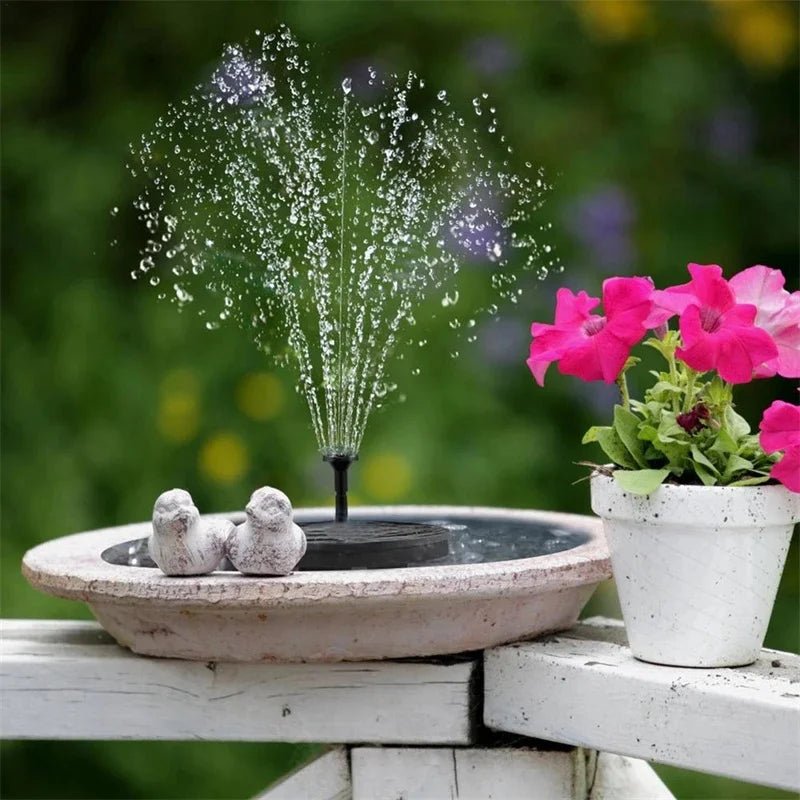 Colorful Solar Fountain Pump for Bird Baths & Outdoor Gardens | Energy - Saving Watering Kit - Real Group