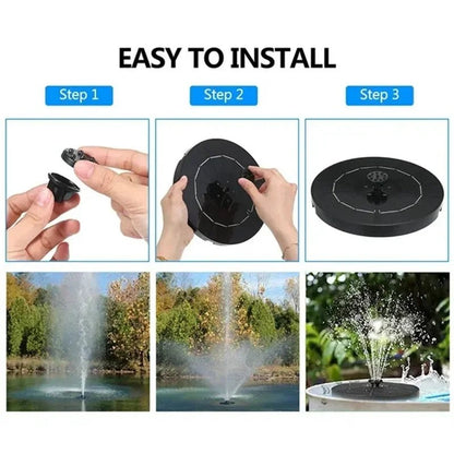 Colorful Solar Fountain Pump for Bird Baths & Outdoor Gardens | Energy - Saving Watering Kit - Real Group