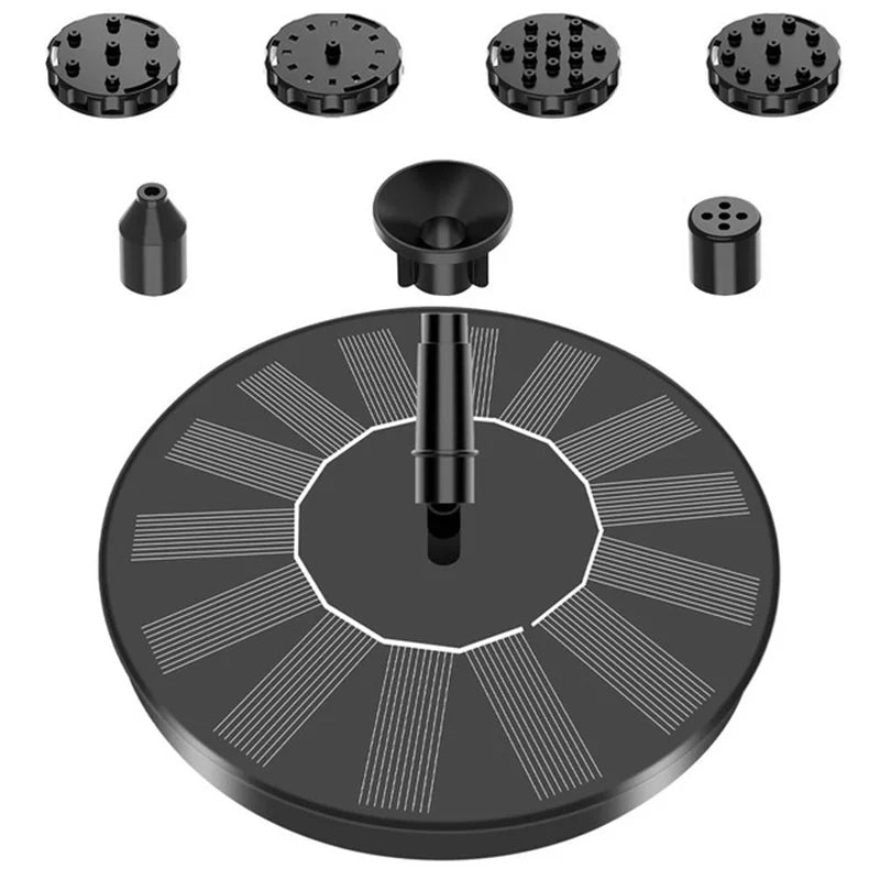 Colorful Solar Fountain Pump for Bird Baths & Outdoor Gardens | Energy - Saving Watering Kit - Real Group