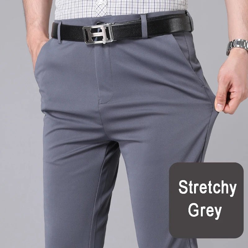 Comfortable Men's Casual Pants - Slim Fit Cotton Trousers - Real Group