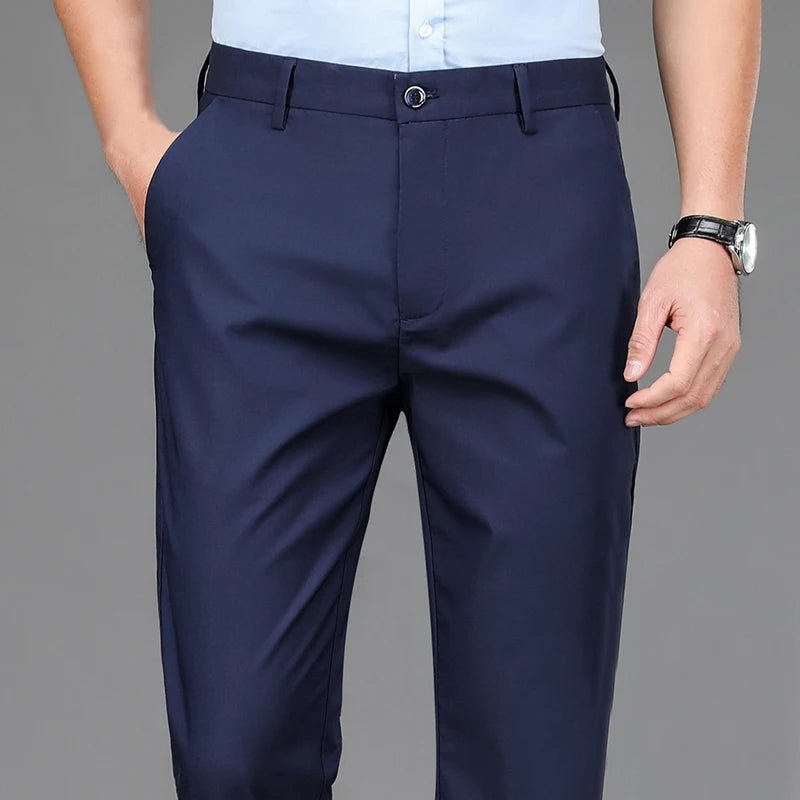 Comfortable Men's Casual Pants - Slim Fit Cotton Trousers - Real Group