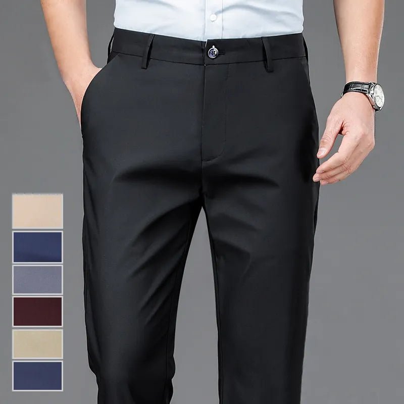 Comfortable Men's Casual Pants - Slim Fit Cotton Trousers - Real Group