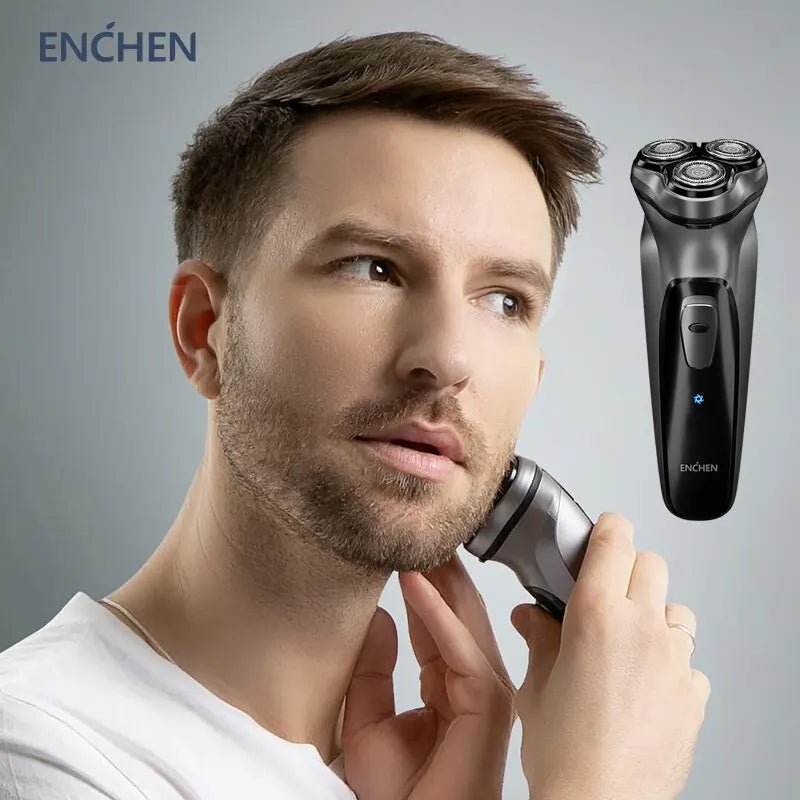 Electrical Rotary Shaver for Men 3D Floating Blade Washable - Real Group