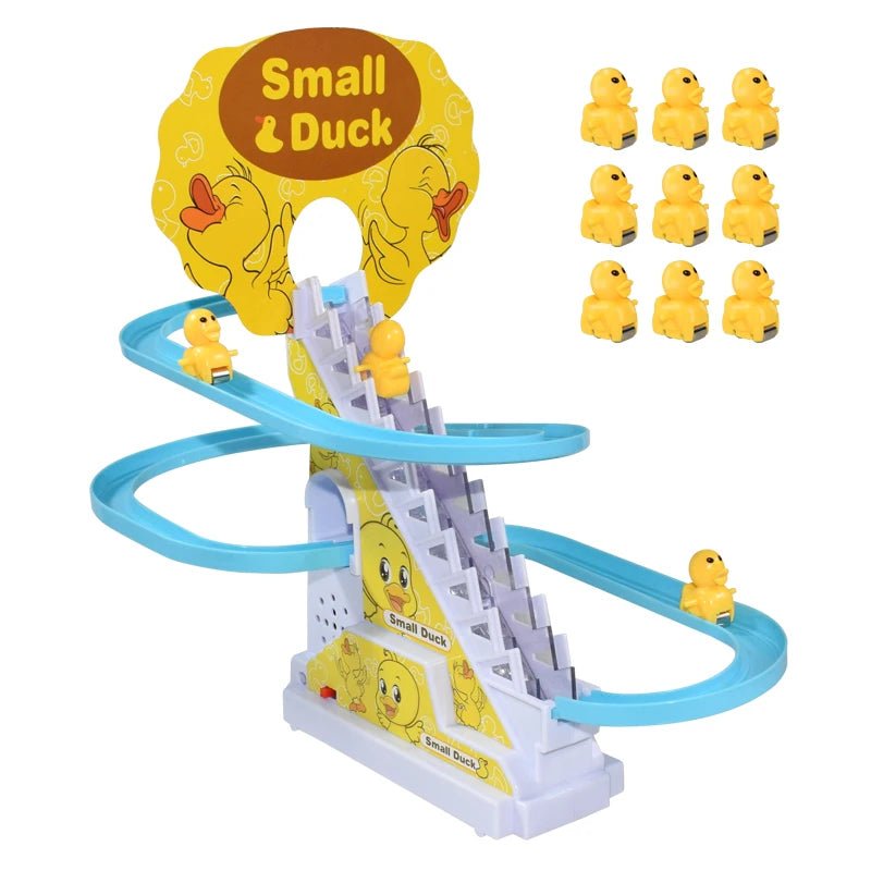 Kids Electric Small Duck Climbing Stairs Toy - Real Group