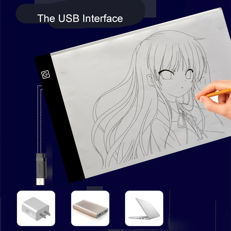 LED Drawing Pad for Kids - Adjustable Light Notepad for Creative Animation - Real Group