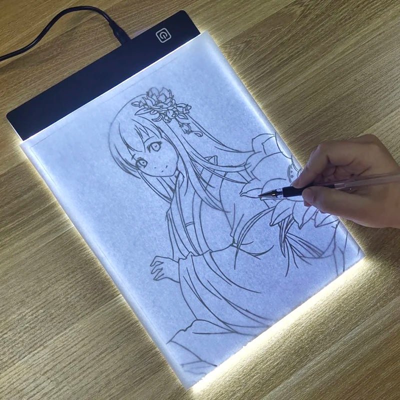 LED Drawing Pad for Kids - Adjustable Light Notepad for Creative Animation - Real Group