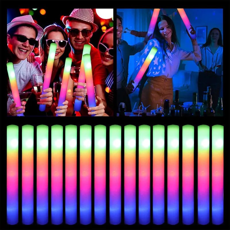 LED Glow Sticks - Colorful Foam Tubes for Parties & Events - Real Group