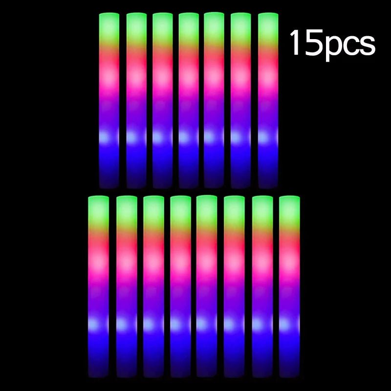 LED Glow Sticks - Colorful Foam Tubes for Parties & Events - Real Group