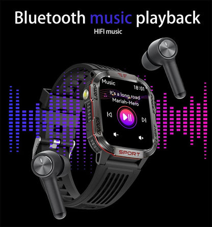 Military GPS Smart Watch for Men with Bluetooth Call & Waterproof Design - Realgroupuae