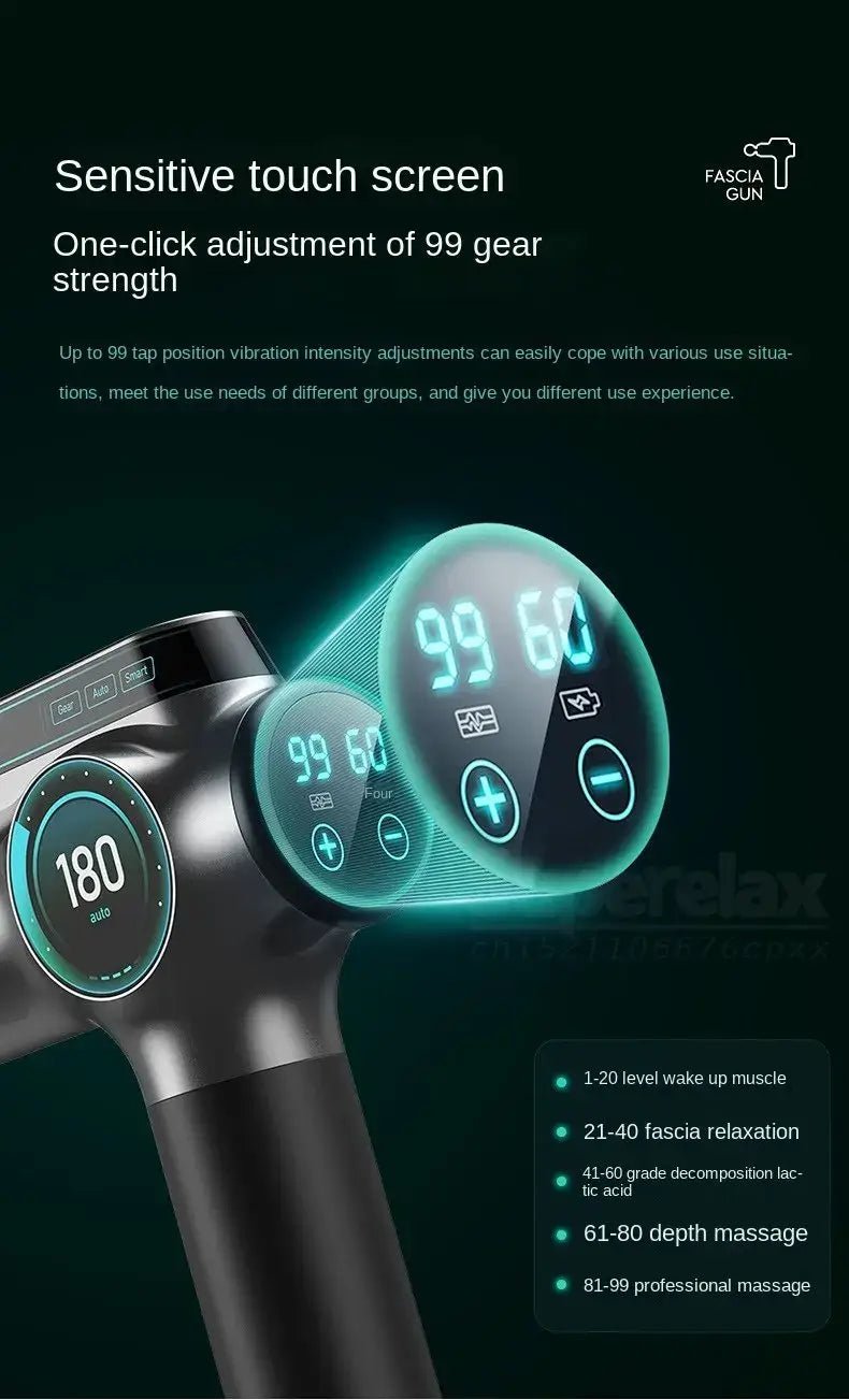 Neuk Massage Gun Attachment 99 Speed Muscle Massagers Gun Fascia Masager Massage gun Relaxation Treatment Massages Guns Vibrator - Real Group