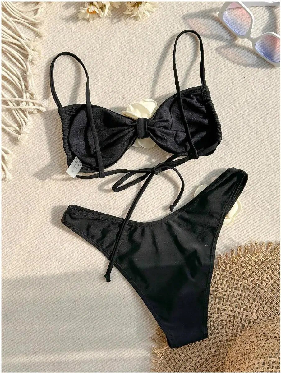 New Sexy Bikinis Swimsuits Women Swimwear Push Up Female Beach Swimming Wear Bathing Suits Brazilian Bikini Set Pool Bather 2024 - Real Group