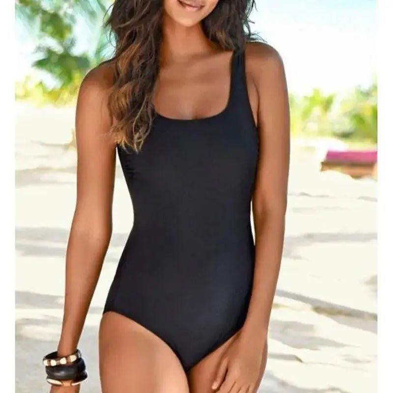 New Sexy One - Piece Large Size Swimwear Push Up Women Plus Size Swimsuit Closed Body Female Bathing Suit For Pool Beach Wear 2024 - Real Group