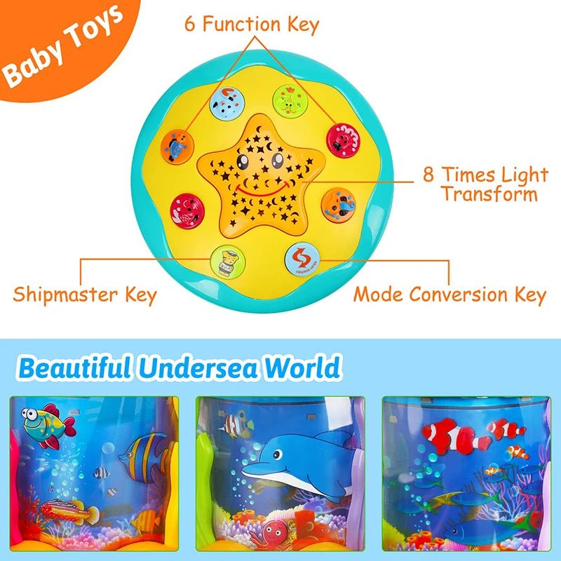 Rotary Projector Musical Educational Sensory Toys for Toddler - Real Group